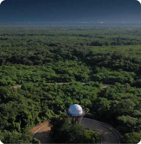 Vista aérea de los espacios de Kanlum