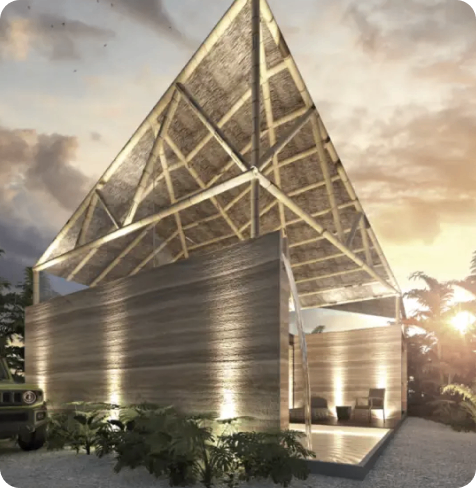 Prototipo arquitectónico triangular de Kanlum